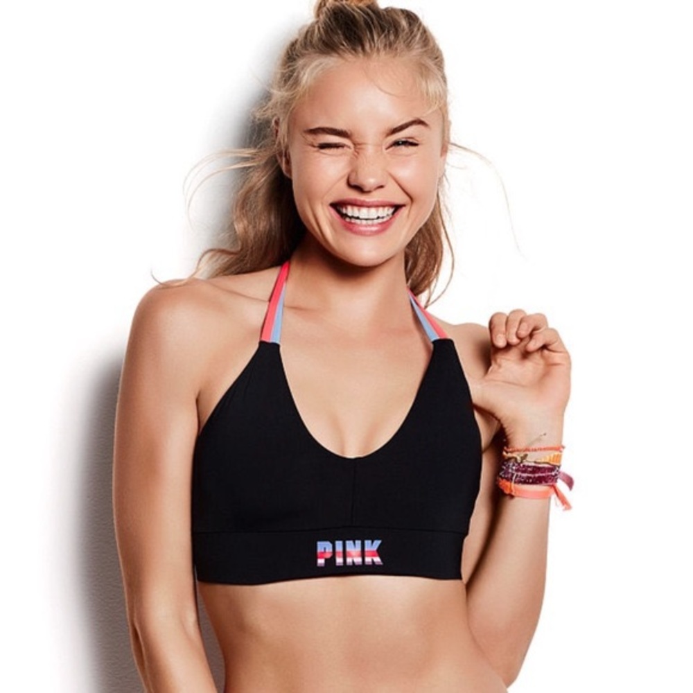 VS PINK Halter Sports Bras